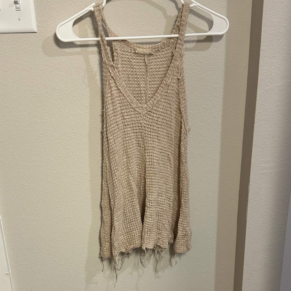 Altar'd State Tan Knit Tank Top
